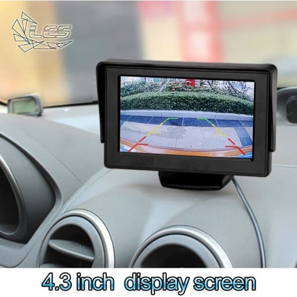 Car Monitor 4.3' inch TFT LCD Color Rearview Monitor for DVD, GPS, Cam