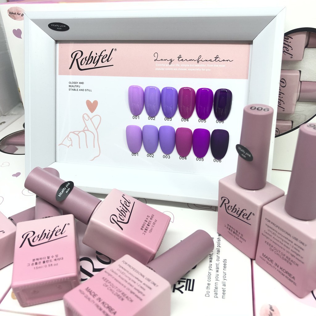 ROBIFEL SERIES BAYBERRY COLORS NAIL POLISH GEL 15ml Made In Korea