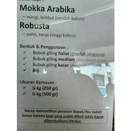 

Best Seller Kopi Aroma Arabika Robusta Banceuy Bandung Campur Mix Promo Terlaris grosir