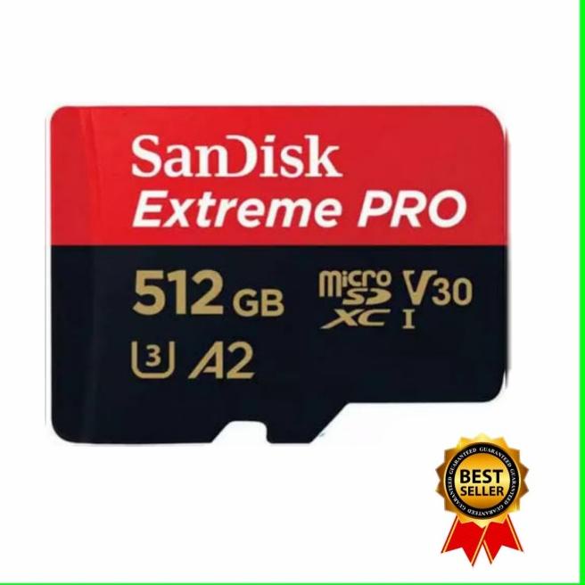 ー↕ Kartu memori card sandisk extreme pro 512 Gb Microsd card memory (Terkini)