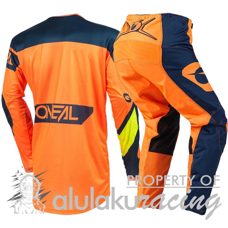 Jersey with Pants Oneal 2021 Element Racewear Orange Blue - ON003