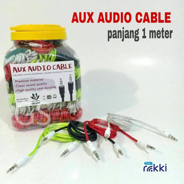 Kabel Aux Audio 1M Panjang 1 meter