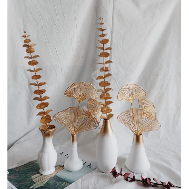 Bunga gold ginko, bunga plastik, bunga kering-5