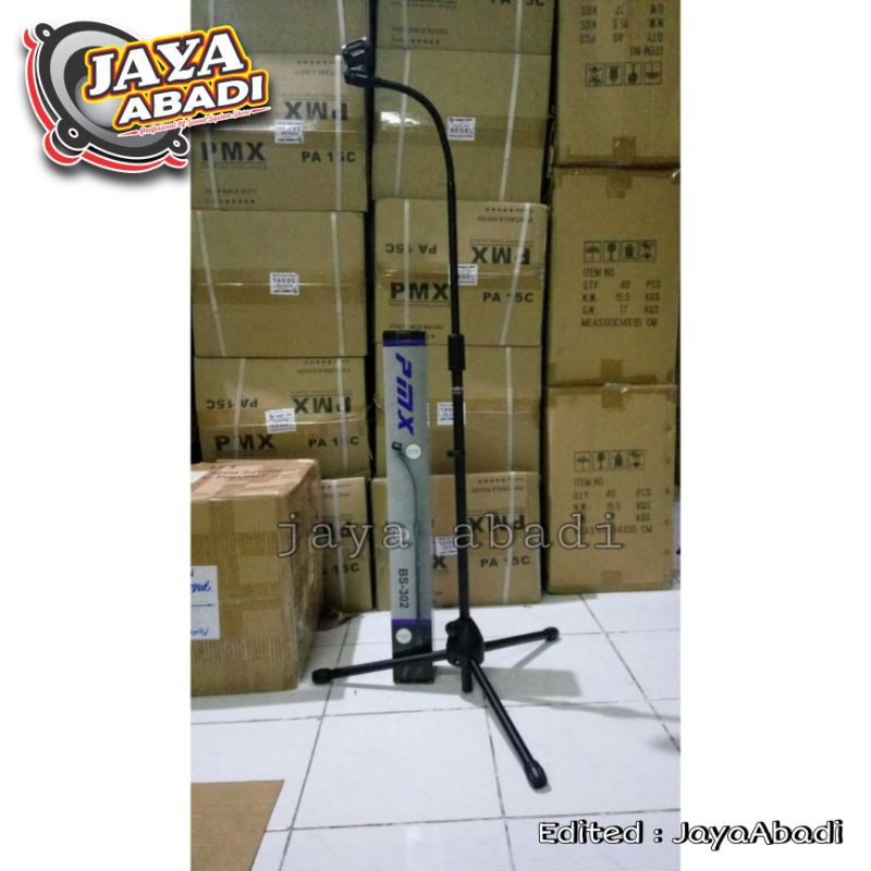 STAND MIC PANJANG PMX BS 302 ORIGINAL