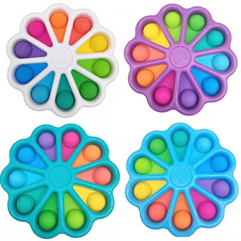 Ready pop it Bright Crown Mainan Fidget Push Pop It Bubble Stress Relief Kids Pop It Mainan Kekinian-5