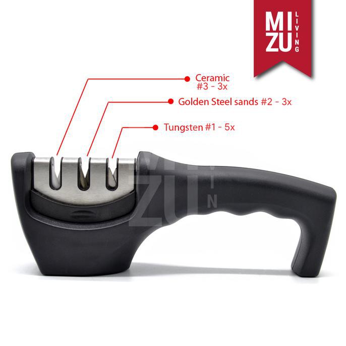 

T71- Shapu-Ichi Triple Head Knife Sharpener Alat Pengasah Pisau Gunting
