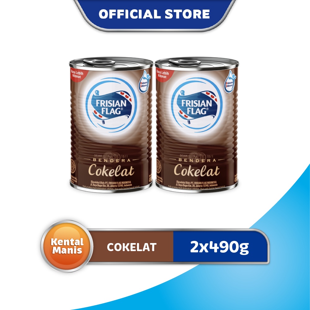

Frisian Flag Susu Kental Manis Cokelat 2 x 490 gr