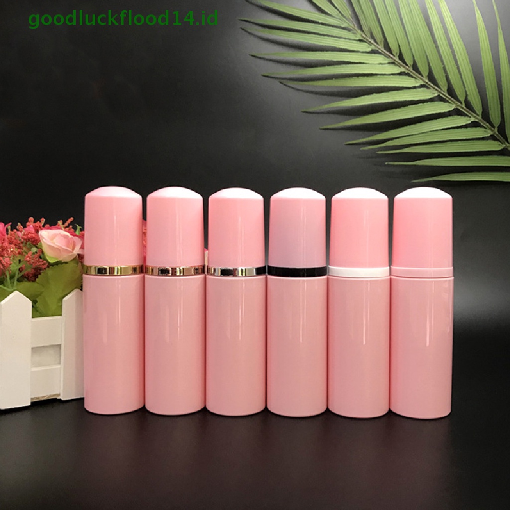 Botol Pump Kosong Bahan Plastik Warna Pink Ukuran 50ml Untuk Kosmetik Pembersih Bulu Mata