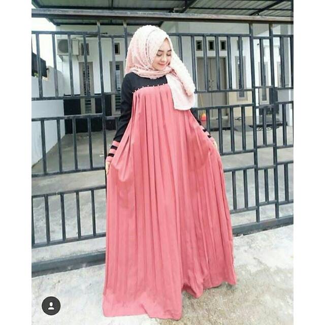 DRESS MUSLIM - fashion wanita - baju wanita - baju gamis - dress -gamis - gamis wanita- Shella Dress