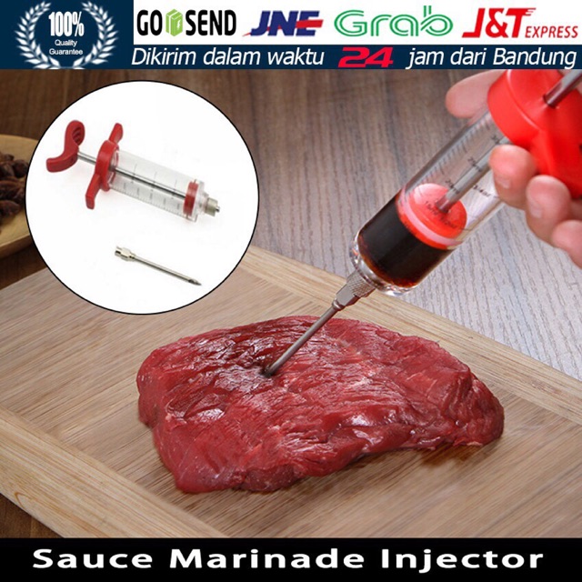 

Stainless Steel Needles Spice Syringe Marinade Injector Flavor Syringe Cooking Daging Turkey