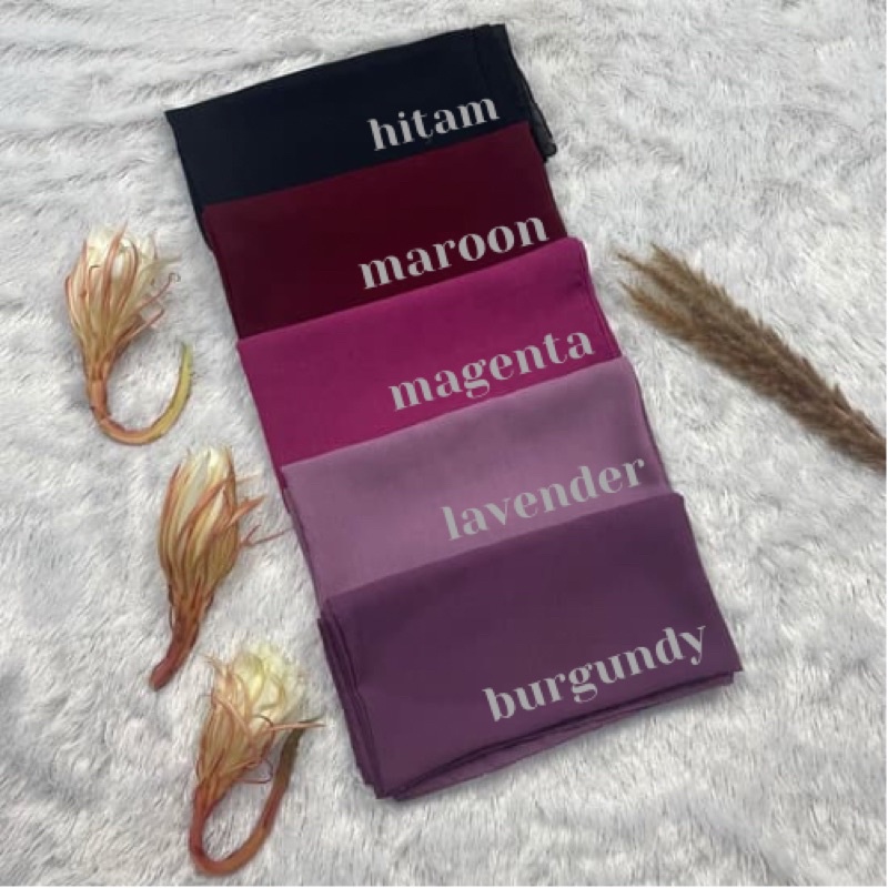 Hijab Segiempat Polycotton 115 x 115 Warna Part 1 Bella Square-3