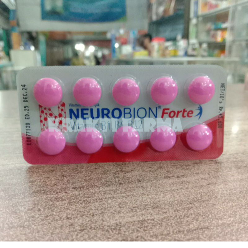Neurobion Forte ( 1 strip @ 10 tablet ) - Vitamin neurotropik