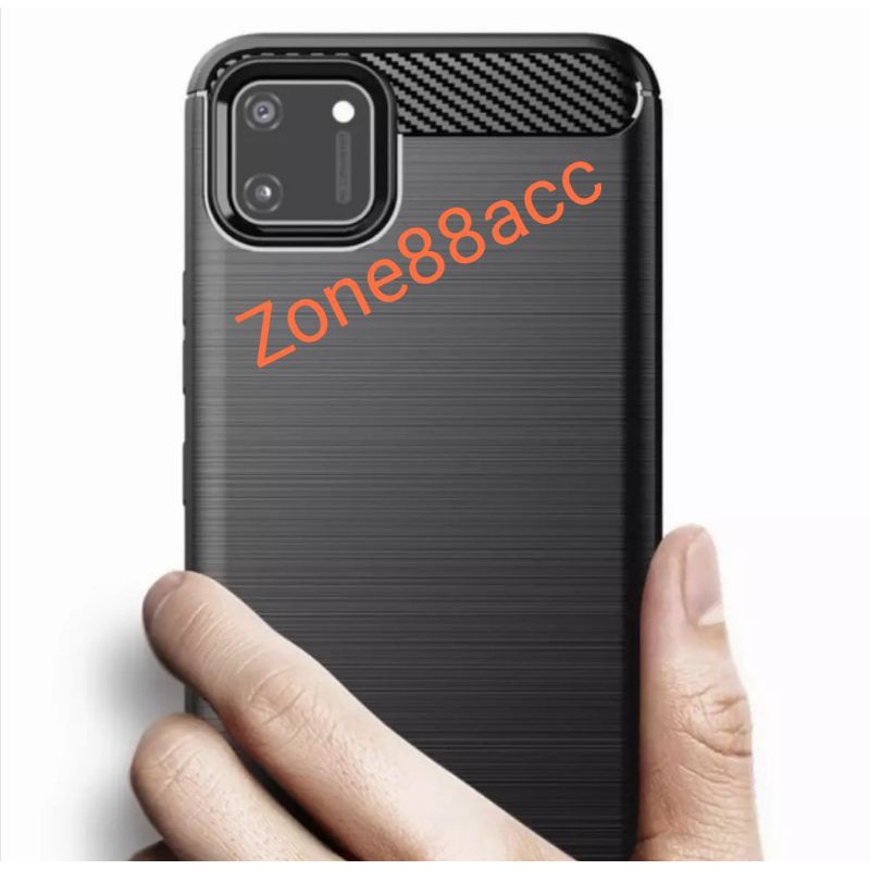 Ipaky Realme C11 Silicon Case Softcase Carbon Casing Cover TPU