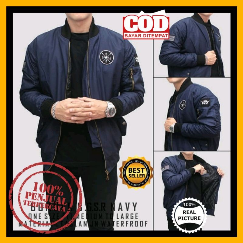 Jaket Bomber Pria Jaket Bomber Waterproof Jaket Parasut