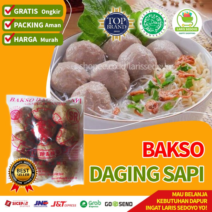 

Baso Daging Sapi Mentah Instan isi 10 Frozen Fresh Asin Beku Pokok Asli Siap Saji
