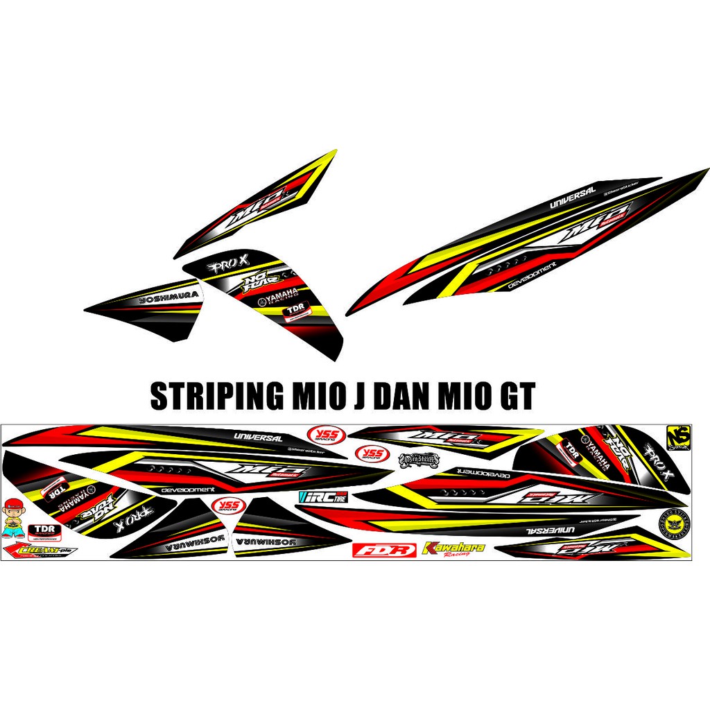 STRIPING RACING MOTOR MIO J MOTIF VARIASI MOTOR MIO J MATIC STRIPING MIO GT VARIASI STRIPING