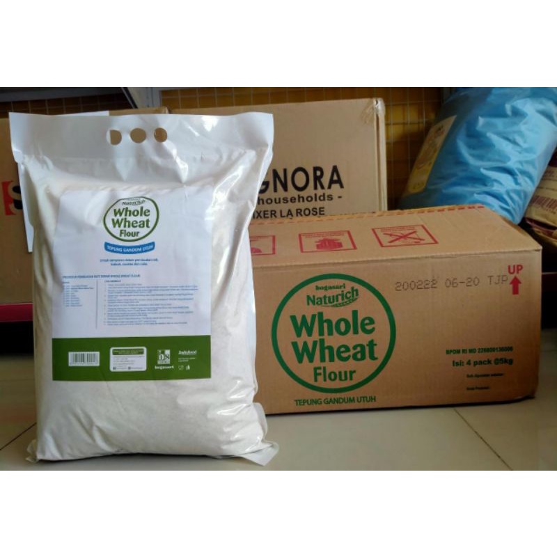 

TERMURAH!!! TEPUNG GANDUM NATURICH WHOLE WHEAT REPACK 1KG
