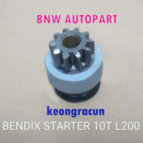 Bendix starter gigi 10 PAJERO SPORT TRITON L200