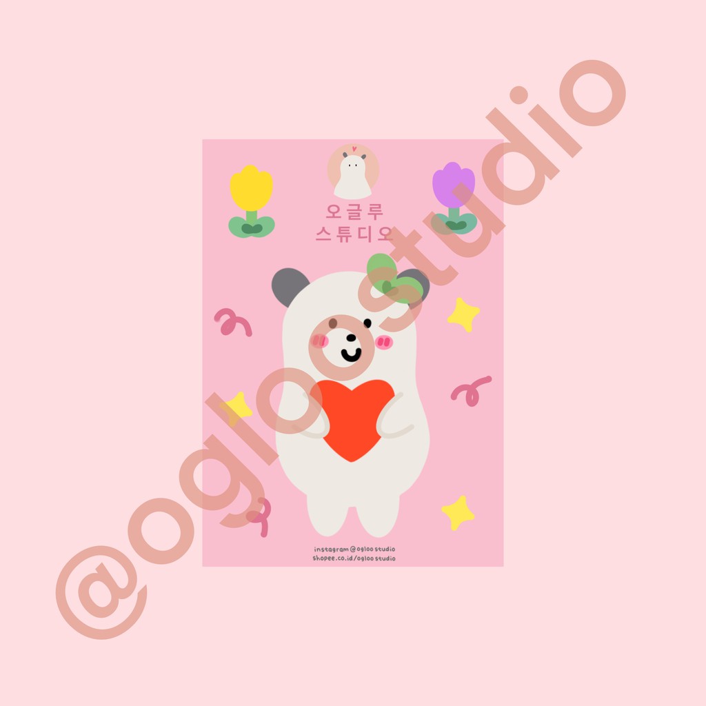STICKER AESTHETIC STIKER ESTETIK STICKER TUMBLR STIKER LUCU OGLOO HEART Shopee Indonesia