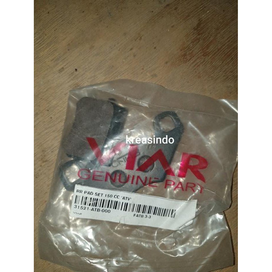 KAMPAS REM BELAKANG RR BRAKE PAD VIAR ATV 150CC LIMITED