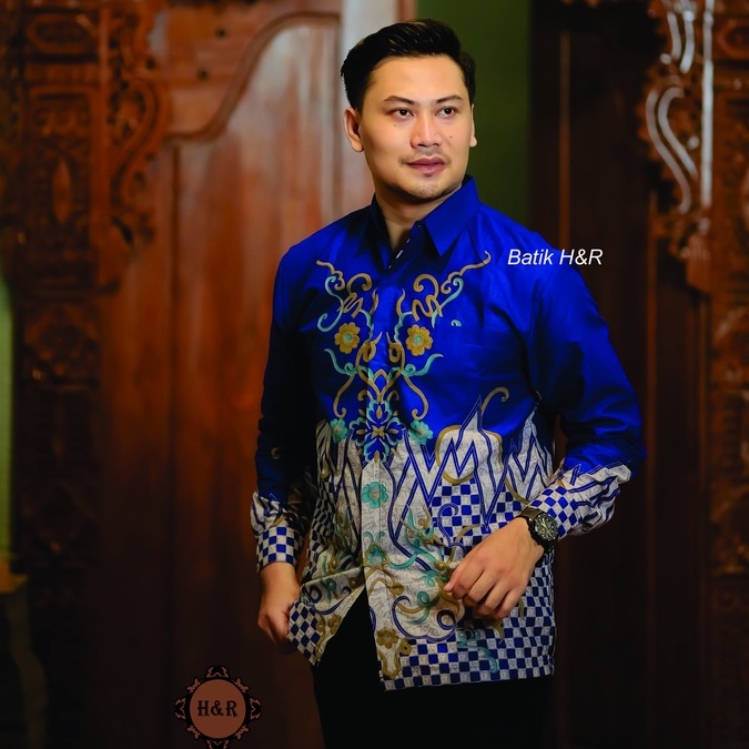 Baju Batik Pria Lengan Panjang Kemeja Batik Pria Batik Premium Kemeja Cowok Batik modern Baju Pria