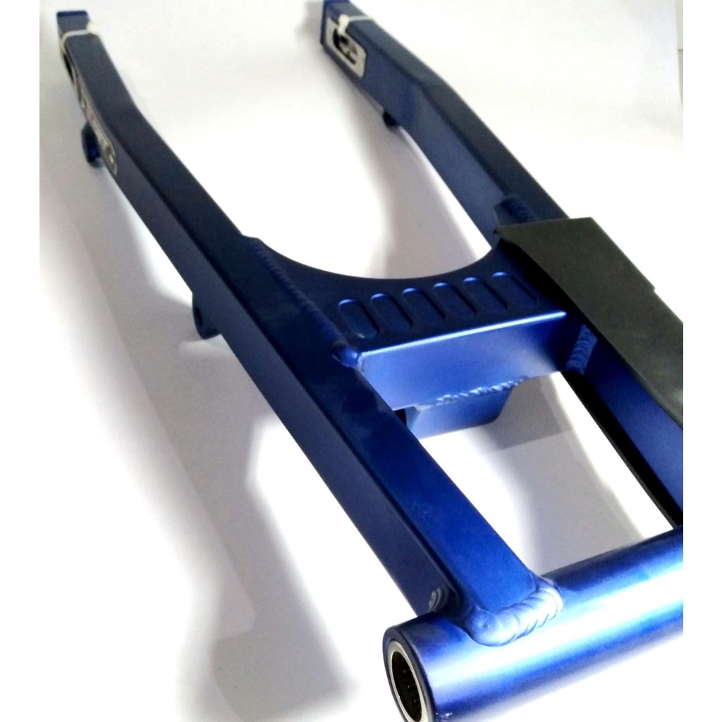 SWING ARM QTT RACING NINJA R KR KOTAK BIRU ORIGINAL