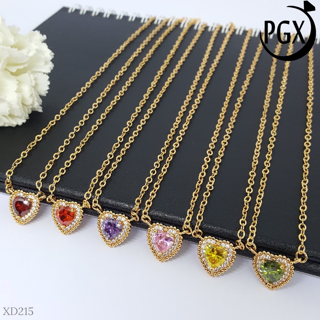 PGX Kalung Wanita Xuping Aksesoris Fashion Perhiasan Lapis Emas Premium - XD215