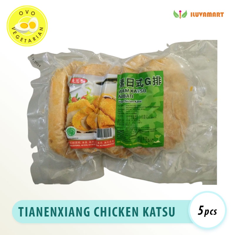 

Tian En Xiang Chicken Katsu isi 5 pcs / Ayam Katsu Vegetarian