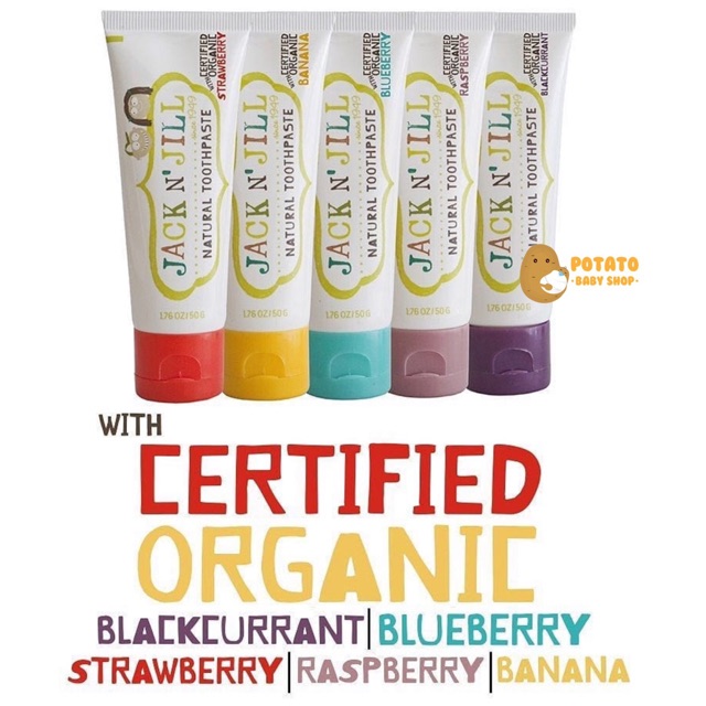 Jack N Jill Natural Calendula Toothpaste 50g / Pasta Gigi Anak
