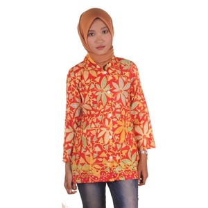 Blouse Batik I Blouse Kerja Wanita Batik I Blus Batik Wanita Merri