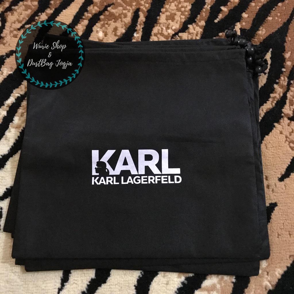 KARL LAGERFELD DustBag Pengganti Sarung Tas Pelindung Debu Serut Dust Bag DB Branded