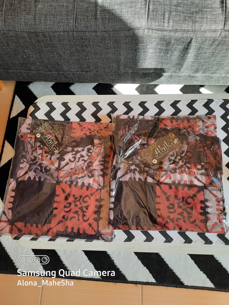 T-shirt Couple Motif Batik Cap Katun Oversize Xxxl Jumbo Terlaris