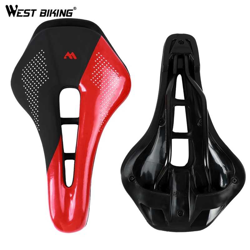 WEST BIKING Sadel Sepeda Breathable Wear Resistant PU Leather YP08011