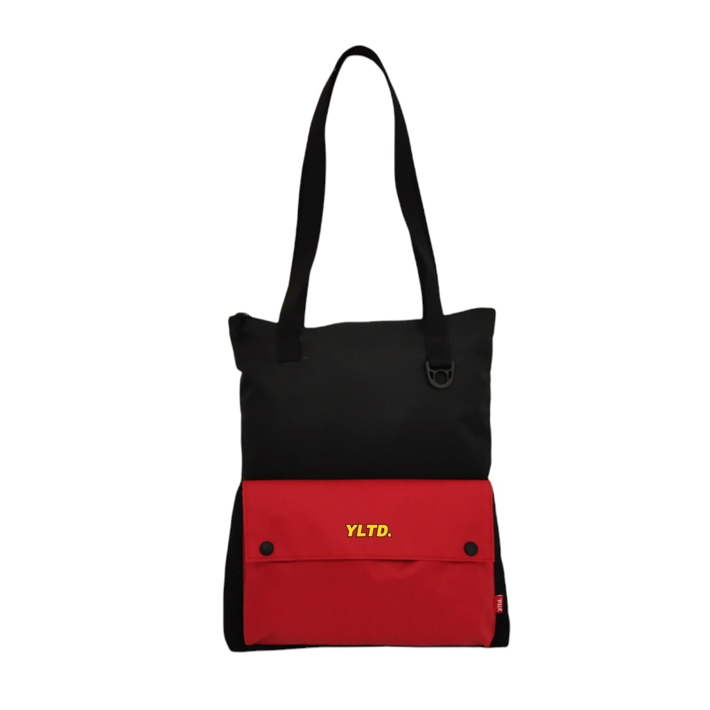 Rancis Jaya -  Tote bag Resleting Unisex | Tas Jinjing Laptop Pria Wanita | Totebag Risha