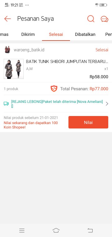 Batik Tunik Shibori Jumputan Terbaru Size S-3l / Hrb026 Yelbor