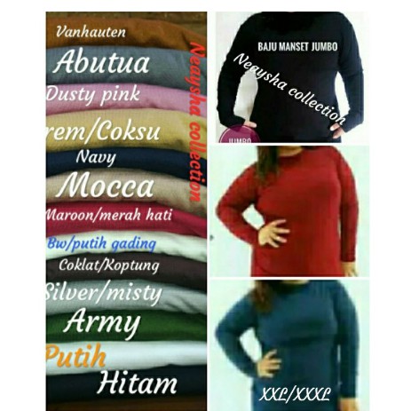 MANSET SPANDEK JUMBO XXL / XXXL Premium Manset Size BIG  XXL TERMURAH / MANSET SPANDEK daleman Wanita BISA COD//PGM