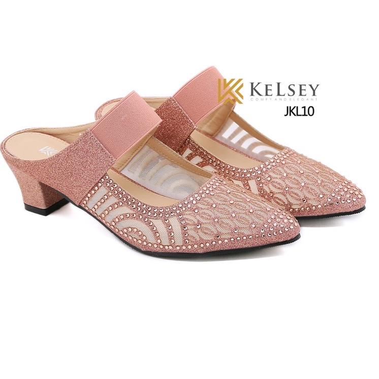 "SGB. 2969" Sandal Heels Hak Tahu 5cm Wanita KELSEY JKL10 / Sandal Heels Wanita