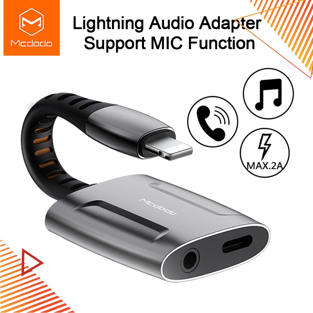 Mcdodo Aux Audio Cable Adapter Lightning To 3.5mm Jack Audio Headphone