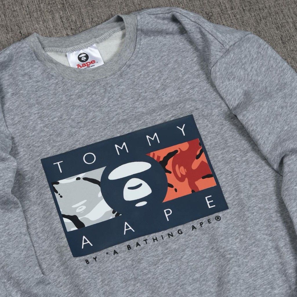 JAKET SWEATER CREWNECK FS APE X TOMMY UNISEX PREMIUM QUALITY