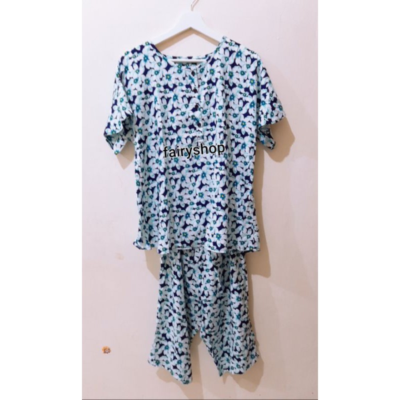 Ready setelan piyama/baju tidur perempuan uk.L merk St.Yves original