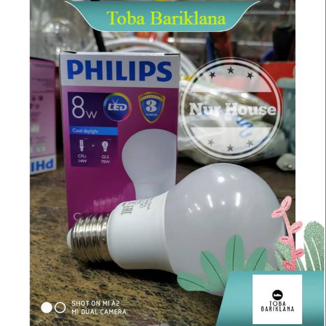 lampu led philips led 8 watt