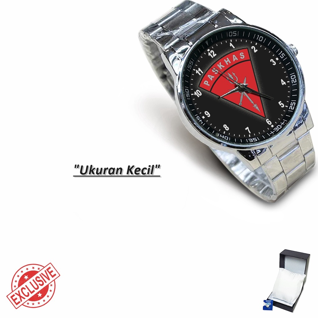 Jam Tangan Rantai Couple TNI AU PASKHAS - 1 (Limited Edition)