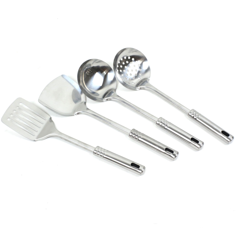 GSF Spatula Set isi 4 pcs - G-4404 / Sutil Spatula Stainless Stell TEBAL