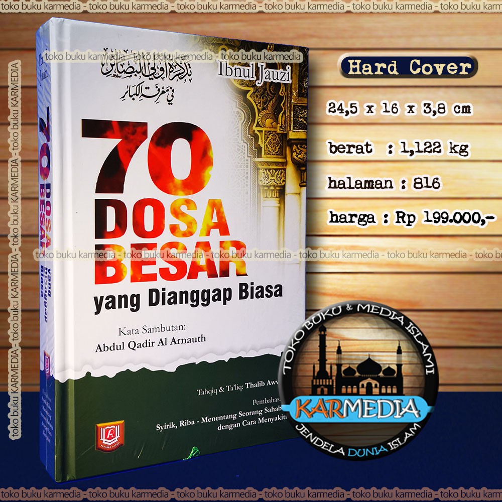 Buku 70 Dosa Besar yang Dianggap Biasa - Pustaka Azzam - Karmedia