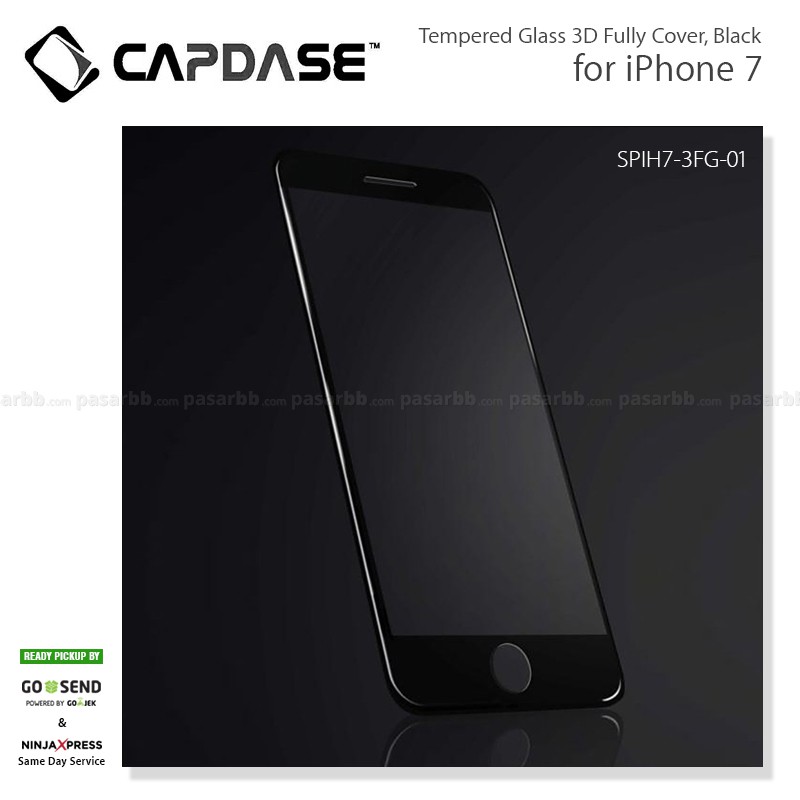 Capdase Original Premium Tempered Glass 3D Full Cover 0.2mm for iPhone 7 / 7 Plus