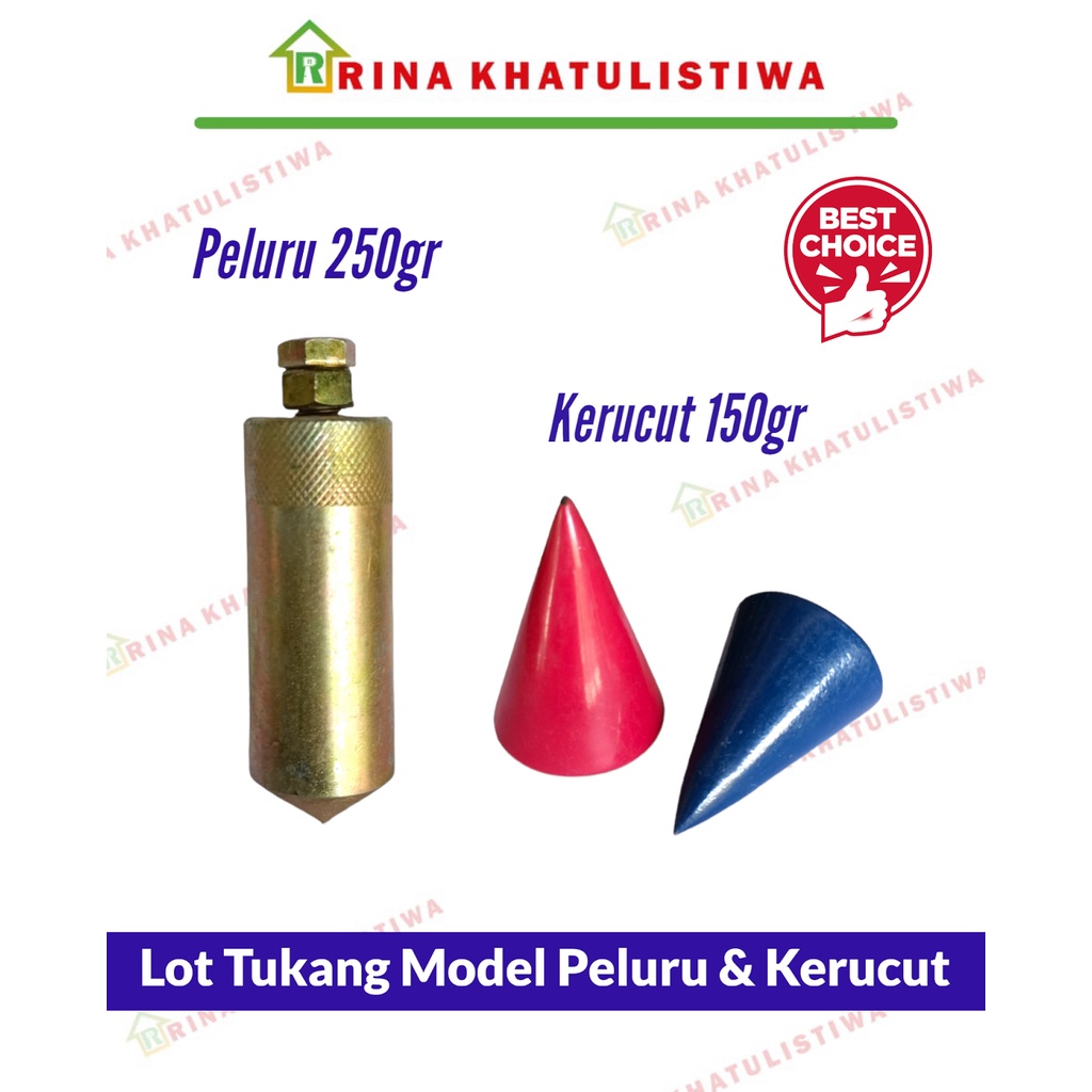 Lot Tukang Peluru 250 gram | Lot Bandul Tukang Peluru 250 gram
