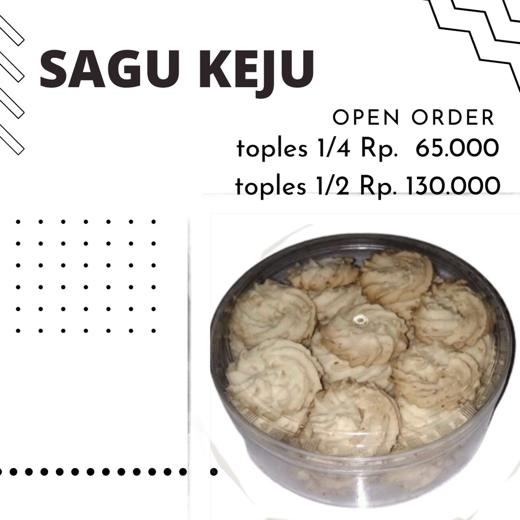 

Kue Bangkit Sagu Keju Premium Homemade Tanpa Pengawet