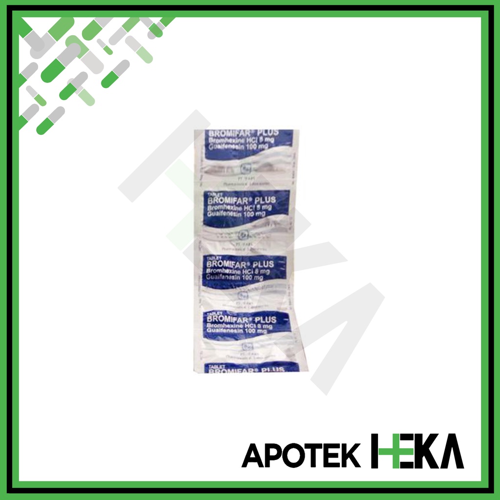 Bromifar Plus Tablet Strip isi 10 - Obat Batuk Berdahak (SEMARANG)