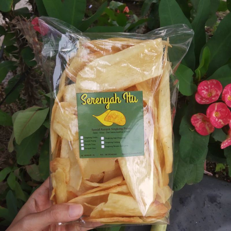 

KERIPIK SINGKONG PRESTO TERENAK TERENYAH [BEST SELLER PRODUK]