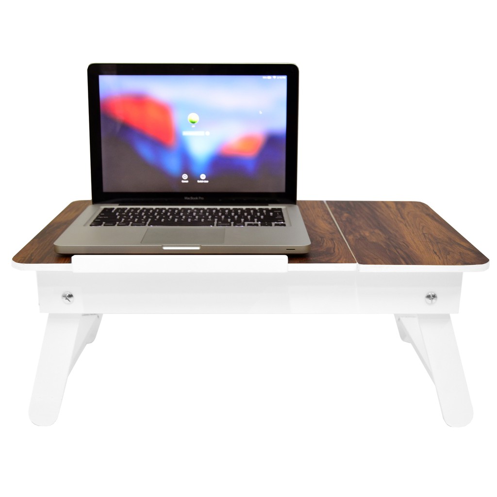 Pictalk Foldable desk Meja lipat laptop Warna Gelap Pictalk Foldable desk Meja lipat laptop Warna Gelap